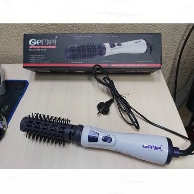 Фен-клайка для вкладки волосся Gemei GM-4826, що обертається повітряний стайлер розчіскафен браш, мультистайлер