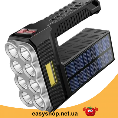 Фонарь ручной Solar Energy ST11 LED+3 COB, мощный светодиодный фонарик на солнечной батарее с аккумулятором
