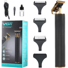 Машинка для стриження волосся VGR V-179, Професійна окантувальна бездротова машинка, тример, бритва