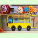 Розвиваюча дошка розмір 40*50 Бизиборд для дітей "Автобус" на 30 елементів!