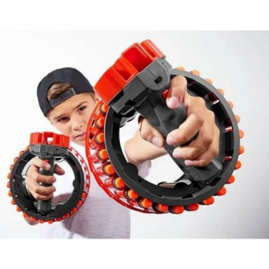 Игрушечный автомат пистолет детский Growler H01 28 зарядов на аккумуляторе, бластер пулемет игрушечный
