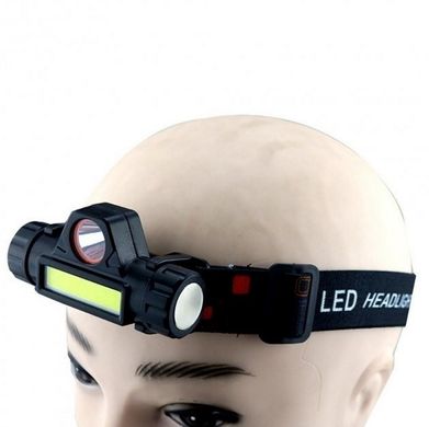 Налобний ліхтар PowerDex PD-6672 T6, потужний налобний акумуляторний ліхтарик на голову, на магніті