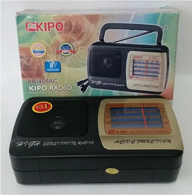 Радіоприймач KIPO KB-408AC - потужний Фм радіо c usb, Fm радіо Топ