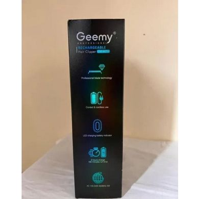 Машинка для стрижки GEEMY GM-6673, Профессиональная беспроводная машинка для стрижки волос с дисплеем, триммер