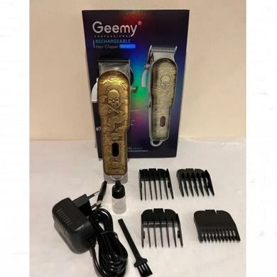 Машинка для стриження GEEMY GM-6673, Професійна бездротова машинка для стриження волосся з дисплеєм, тример