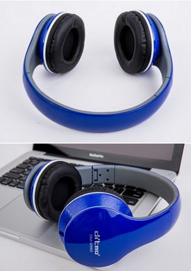 Навушники з мікрофоном Ditmo DM-2550 Сині - дротові навушники для комп'ютера, ноутбука Топ