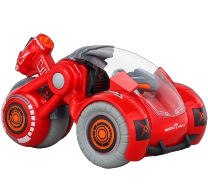 Трёхколёсная машинка на радиоуправлении Virus Hunter, детская машинка мотоцикл с эффектом дыма светом и звуком