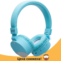 Бездротові навушники Gorsun GS-E86 - Bluetooth стерео навушники з MP3 плеєром і FM радіо (Блакитні) Топ