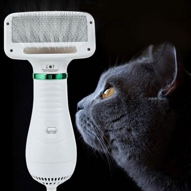 Фен расческа для животных собак и кошек PET Grooming Dryer WN-10, пылесос расчёска для груминга животных