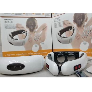 Массажер для шеи импульсный Neck Massager HX-5880, миостимулятор для шеи и тела, физиотерапевтический массажер
