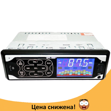 Автомагнітола 3884 ISO, 1DIN - MP3 Player, FM, USB, SD, AUX сенсорна автомобільна магнітола Топ