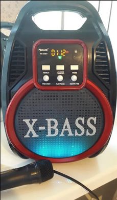 Колонка Golon RX 820 з мікрофоном - портативна Bluetooth колонка з радіо і світломузикою Топ