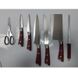 Набір кухонних ножів Rainberg RB-8805 9 в 1 з неіржавкої сталі на дерев'яній підставці, ножі для кухні