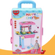 Дитячий ігровий набір Happy Chef 2in1 - велика кухня у валізі на колесах, кухня дитяча іграшкова кухня