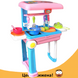 Детский игровой набор Happy Chef 2in1 - большая кухня в чемодане на колесах, кухня детская, игрушечная кухня