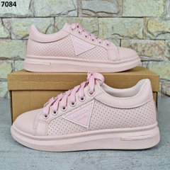 Кросівки жіночі весняно-літні Canoa, рожеві кросівки екошкіра 36