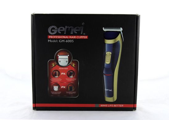 Беспроводная машинка для стрижки волос Gemei GM-6005