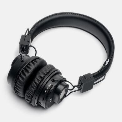 Бездротові навушники НЯ X5SP, Bluetooth стерео навушники з MP3 плеєром, FM радіо і колонкою, Черный