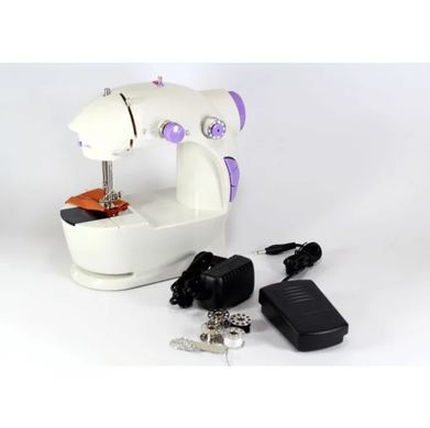 Швейная машинка портативная Mini Sewing Machine Fhsm 201 - Мини швейная машина с педалью и блоком питания