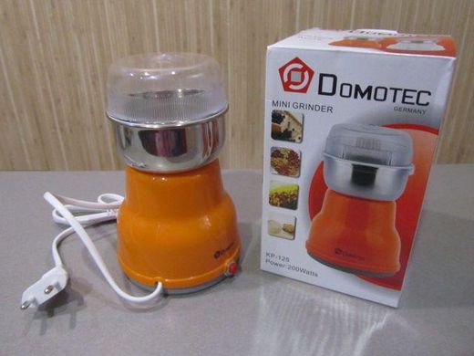 Электрическая Кофемолка Domotec KP-125 - Электроимпульсная кофемолка 180Вт из нержавеющей стали