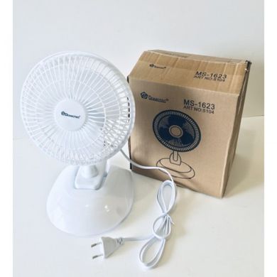 Вентилятор настольный DOMOTEC MS-1623 - Качественный вентилятор с прищепкой, 2 режима