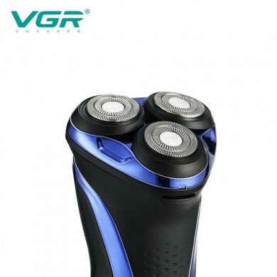 Електробритва VGR V-306 роторна, водонепроникна бритва для сухого та вологого гоління, акумуляторна бритва