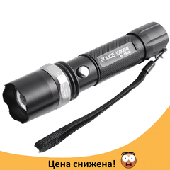 Фонарик тактический Bailong Police BL-T8626 -T6 - ручной светодиодный аккумуляторный фонарик с зумом