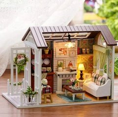 Домик "Ностальгия" - Конструктор для детей из дерева, кукольный домик, модель домика ручной сборки, 3D пазл