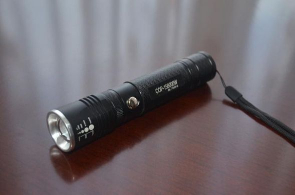 Фонарик тактический с ультрафиолетом Bailong 7030-2 158000W - яркий ручной светодиодный аккумуляторный фонарь
