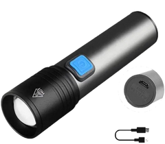 Фонарик ручной BL K31, ручной светодиодный аккумуляторный LED фонарик, зарядка от USB