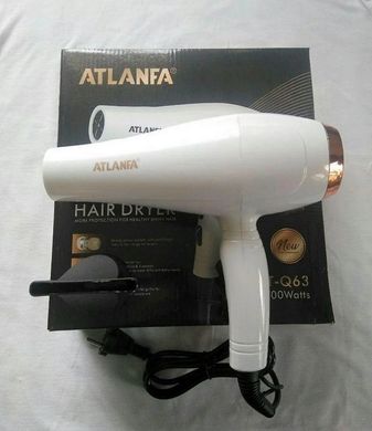 Фен для волосся ATLANFA AT-Q63 2500 Вт, Професійний фен для укладання та сушіння волосся