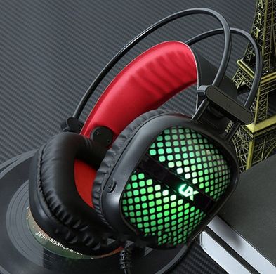 Ігрові навушники A2 зі світлодіодним підсвічуванням і мікрофоном - провідні комп'ютерні навушники USB, AUX,