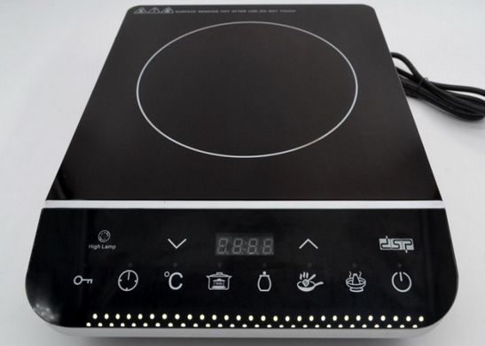 Индукционная плита DSP KD-5031 - настольная электрическая плита 2000 Вт сенсорная, электроплита