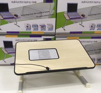 Столик для ноутбука Laptop Table A8 - складной столик подставка для ноутбука с охлаждением